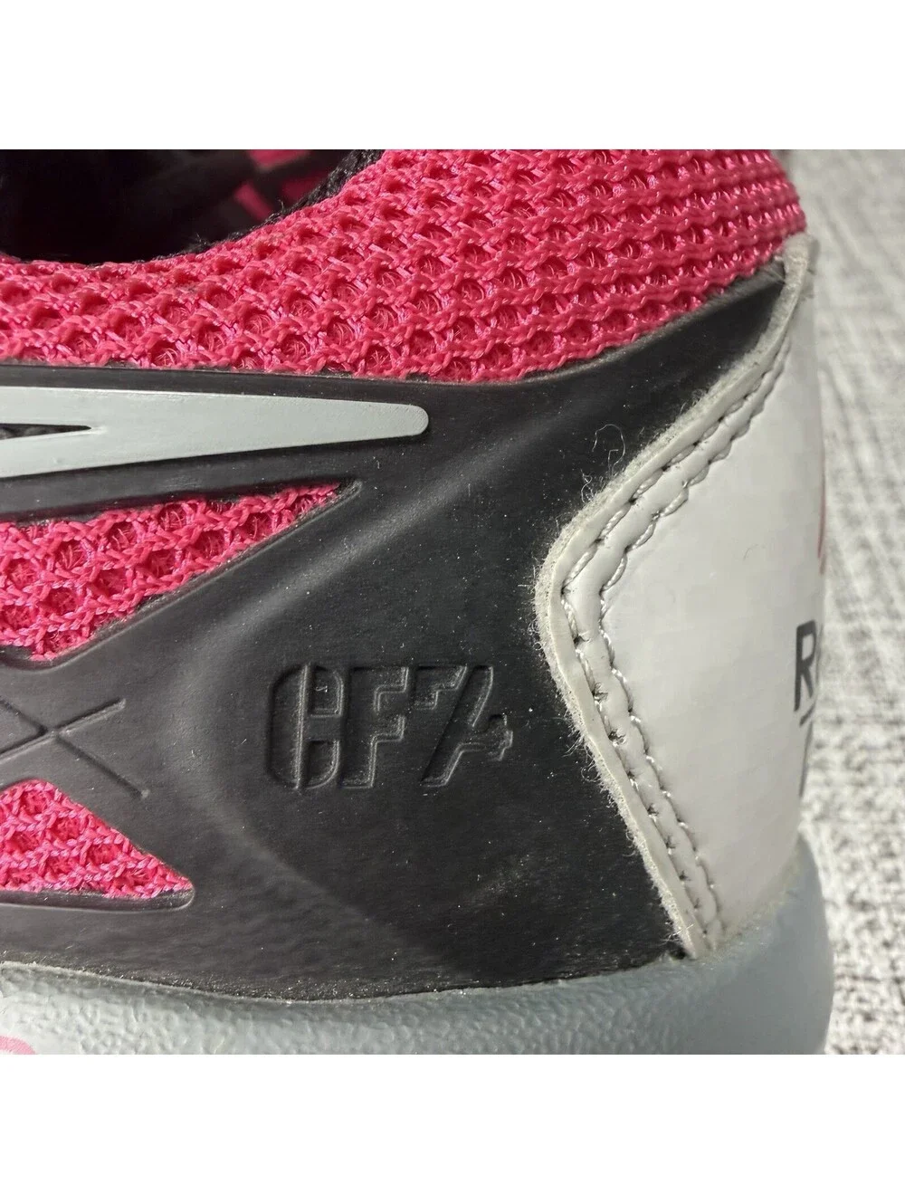Reebok Shoes Womens Size 7.5 Pink Black CF74 CrossFit Training Sneakers